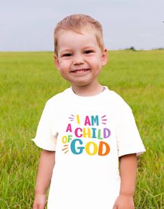 This I am a Chid of God shirt is perfect to wear for everyday use, School, a photo shoot, Sunday school, church event etc. 💥Personalization: 1) Size of Shirt 2) Adding a Name? Yes or No 3) If paying the personalization fee: Add name to notes section 4) Review and Submit your Order 💥Note: This listing is for ALL WHITE shirts ONLY. Details: 100% polyester with cotton feel ✨UPGRADE SHIRT: Go to our "Upgrades" collection for several options to include bleach effect shirts ♥For More information on Kids Church Shirts, Church Shirt Designs, Christian Kids Shirts, Girls Basketball Gift, Body Shirt, Ballerina Gift, Church Shirt, A Child Of God, Cheer Gifts