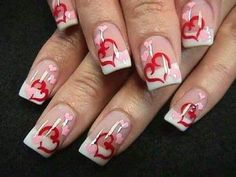 Heart Nail Designs, Nails Yellow, Romantic Nails, Manicure Gel, Heart Nail Art, Pink Nail Designs