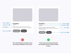 two screens showing the different types of webpages and what they are used to create them