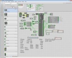 a computer screen showing an image of a circuit board