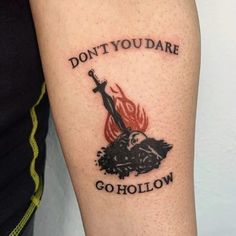 37 Epic Dark Souls Bonfire Tattoos - Body Artifact Bonfire Tattoos, Soulsborne Tattoo, Dark Souls Bonfire, Souls Tattoo, Geek Tattoos, Sif Dark Souls