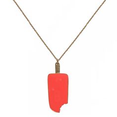 Some People Are Born With A Sweet Tooth. A Good Reminder Of Warm, Summer Days, This Little Popsicle Necklace Will Bring Back Your Happy Childhood Memories. Turn Any Frown Upside Down With This Super Cute Accessory! Gold-Played Coral Enamel Brand New. Never Worn. Includes Kate Spade Jewelry Bag Pouch Smoke-Free As Well As Pet Free Home. Perfect Accessory For Easter, Gift, Wedding, Valentine’s Day, Christmas, Anniversary, Thanksgiving, New Year's Eve And Birthday To Show Your Charm. Suitable For D Kate Spade Necklace With Adjustable Chain For Gift, Kate Spade Necklace Spade, Kate Spade Gold Necklace, Kate Spade Necklace With Adjustable Chain, Kate Spade Gold Pendant Necklace, Kate Spade Jewelry Necklace, Bold Statement Necklaces, Crystal Statement Necklace, Star Necklace Gold