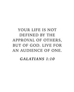 an image with the words galatians 1 10 in black and white on it