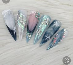 Bio Products, Snow Nails, Mermaid Magic, Manicure Nail Designs, Latest Nail Art, Xmas Nails, Christmas Nail Designs