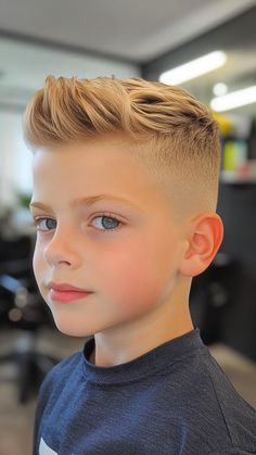 The Modern Quiff is perfect for school settings. It combines a neat look with a bit of flair. Easy to style and maintain, it suits various hair types. Click to explore and follow for more. #BoysHaircuts #SchoolHair #ModernQuiff #TrendyBoys #BackToSchool Youth Boys Haircut, Middle School Boys Haircut Trendy, Teen Boys Haircut, Best Boys Haircuts, Modern Quiff, Short Hair For Boys, Teen Boy Haircut