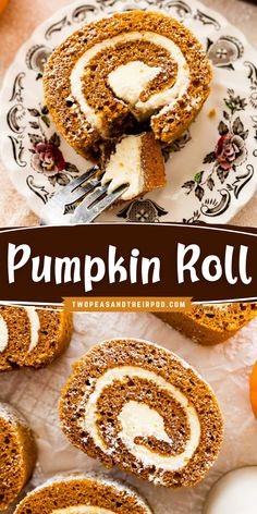 This classic pumpkin roll recipe is a favorite fall dessert. The pumpkin cake is moist, perfectly spiced, and filled with a rich cream cheese filling. It can be made in advance, making it a great dessert for Thanksgiving or any day. Libbys Pumpkin Roll, Easy Pumpkin Roll, Pumpkin Roll Recipe, Pumpkin Roll Cake, Pumpkin Rolls Recipe, Pumpkin Roll, Roll Recipe, Fall Dessert, Best Pumpkin