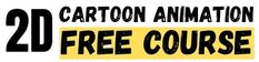 the logo for cartoons animation free course, which is also available to children and adults