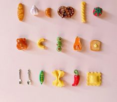 there are many different types of candies on the wall