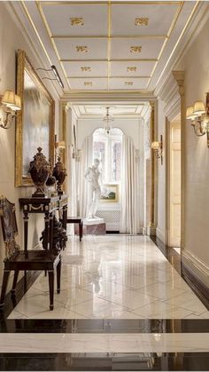 the hallway is clean and ready to be used for guests in the hotel or apartment