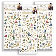 two harry potter stickers on top of each other