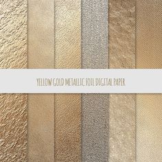 a collection of metallic foil textures