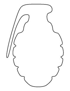 a black and white outline drawing of a vase with a curved handle on the side