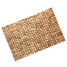 a close up of a bamboo mat on a white background