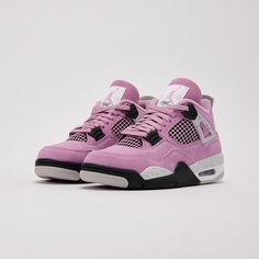 Brand New (Sold Out Online & In Stores) The Air Jordan 4 Is Back With A Buttery "Orchid" Suede Upper And Speckled "Neutral Grey" Accents. Nike Air Cushioning In The Heel And Forefoot Ensures A Soft, Comfortable Step. Suede Upper Tpu Mesh Windows Tpu "Wings" Overlays Traditional Lacing System Padded Tongue With Jumpman Branding Jumpman Back Tab Foam Midsole Nike Air Cushioning Rubber Outsole Jordan Shoes Women, Shoes Trending, Jordan Pink, Casual Shoes Women Sneakers, Snow Boots For Women, Pink Jordans, Women's Winter Boots, Pretty Sneakers, Fav Shoes