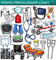 medical supplies clipart for commercial use