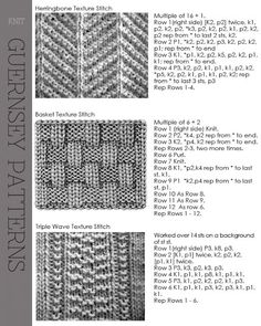 the instructions for knitting and crocheting with text that says, knitted edges