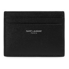 New Saint Laurent Black Grain Leather Card Case Comes With Box, Dust Bag, And Authentication Card. Five Pockets 4’’W X 3’’H Made In Italy Designer Black Bags With Card Slots, Elegant Black Card Holder For Daily Use, Luxury Black Card Holder For Everyday Use, Designer Card Holder For Everyday Use, Designer Everyday Card Holder With Interior Slots, Designer Wallets With Card Slots For Everyday Use, Designer Black Card Holder For Everyday Use, Saint Laurent Bags, Leather Card Case