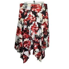 Tamsy Floral Asymmetrical Midi Skirt Size XL  | eBay Asymmetrical Midi Skirt, Tag Sale, Plus Size