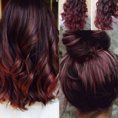 Hair Color Chocolate Cherry, Cherry Cola Hair Color, Cherry Cola Hair, Hair Color Images