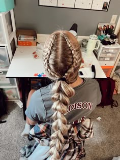 Competition Hairstyles, Softball Hair, Cute Volleyball Hairstyles, Cute Sporty Hairstyles, Volleyball Hair