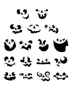 an image of different faces drawn in black and white