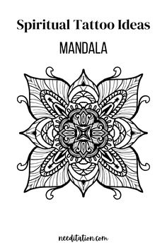 the front cover of a tattoo book with an image of a lotus flower in black and white