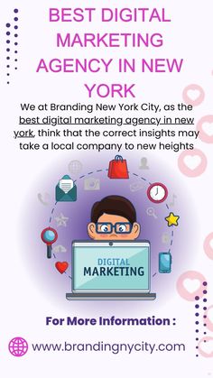 an advertisement for the new york digital marketing company