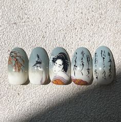 Year Nails, Modern Nail Art, Hippie Nails, Nail Drawing, Anime Nails, Nail Design Inspiration, Modern Nails, French Nail