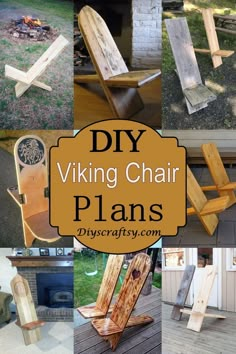 the diy viking chair plans are easy to make and great for any outdoor space