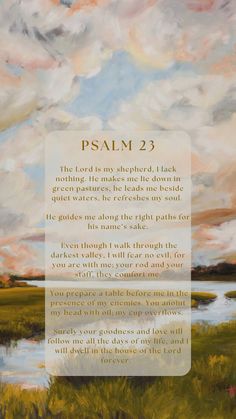 an image of a painting with the bible verse