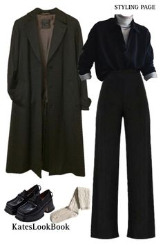 Business Outfits For Women Aesthetic, Dark Academia Outfit Business, Dark Tone Outfits Women, Winter Internship Outfit, Cool Toned Dark Academia, Earthly Tones Outfit, Yellow Business Casual Outfits, Casual Dark Outfit, Business Casual Outfits Aesthetic