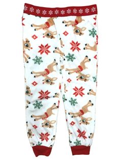 Rudolph Girls White Fleece Reindeer Joggers Sleep Pants Pajama Bottoms She will love the cozy feel of these pretty white fleece jogger style Rudolph the Red Nosed Reindeer holiday sleep pants! Girls Sizes Elastic waist 100% Polyester Made in China Payment We accept PayPal as our payment method. Immediate payment is required. If you have any questions about payment, please feel free to contact our customer support team. Return Policy We have a no hassle return policy If you are unhappy with your Rudolph The Red Nosed Reindeer, White Fleece, Rudolph The Red, Red Nosed Reindeer, Sleep Pants, Fashion Joggers, Fleece Joggers, Pajama Bottoms, Reindeer