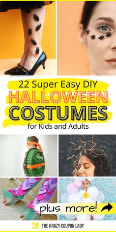 two super easy diy halloween costumes for kids and adults