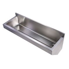 a stainless steel sink on a white background