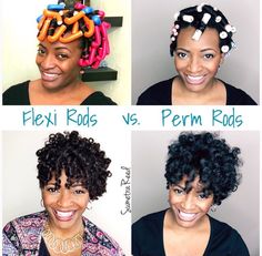 Flexi rods v perm rods and outcomes Types Of Hair Styles, Hair Styles For Black Women, Roller Sets, Styles For Black Women, Perm Rod Set, Cabello Afro Natural, Flexi Rods, Weave Styles, Perm Rods