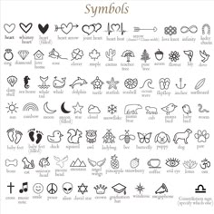 symbols and their meanings in english