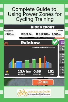 the complete guide to using power zones for cycling training, including information on how to use it