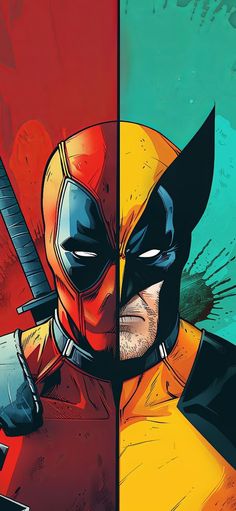 Deadpool And Wolverine Painting, Deadpool Wolverine Poster, Deadpool Wolverine Drawing, Wolverine And Deadpool Art, Deadpool And Wolverine Makeup, Deadpool And Wolverine Comic Art, Deadpool And Wolverine Sketch, Deadpool 3 Wallpaper, Wolverine Art Wallpaper