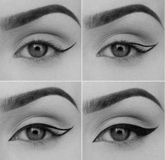 Tutorial Eyeliner, Eyeliner Tips, Perfect Winged Eyeliner, Makeup Tutorial Eyeliner, Eyeliner Styles, Fairy Makeup, Makeup Eye Looks, Makeup Hacks