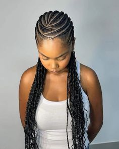 Beautiful Braided Hairstyles For Women - YKM Media Back Cornrows Hairstyles, Corn Roll Styles For Natural Hair, Natural Hair Braid Styles Cornrows, New Cornrow Hairstyles, Corn Roll All Back Styles, Up Cornrow Hairstyles, Cornrows With Natural Hair Only, All Back Cornrows Hairstyles, 33 Braids