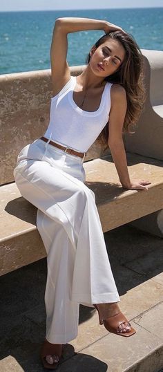 Elegantes Party Outfit, Elegant Summer Outfits, Europe Outfits, Italy Outfits, Italian Outfits, Brunch Outfit, Summer Fashion Outfits, 가을 패션