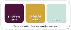 the color scheme for watermelon, wonder, pear pizzazz and blackberry bliss