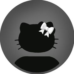 an image of a cat with a bow on it's head