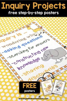 an image of free printable posters for children to use in their classroom or home