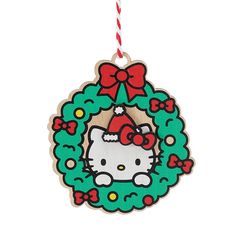 Hello Kitty Wreath Ornament Hello Kitty Wreath, Snowbabies Ornaments, Harry Potter Pets, Grinch Who Stole Christmas, Kitchen Christmas Gifts, Christmas In The City, National Lampoons Christmas, Disney Traditions, Lampoon's Christmas Vacation