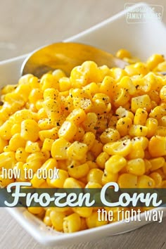 how to cook frozen corn the right way