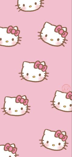 hello kitty wallpaper with pink background