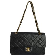 Chanel Matelasse Chain Shoulder Bag Black Approx. W25cm X H16cm X D6cm Shoulder Approx. 52cm 1 Outside Pocket, 3 Pockets, 2 Inside Pockets Shoulder Bag Black, Chanel Bags, Chain Shoulder Bag, Chanel Bag, Inside Pocket, Black Color, Chanel, Bag Lady, Shoulder Bag