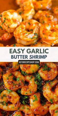 Enjoy this delicious garlic butter shrimp recipe that's perfect for a quick and flavorful meal. The juicy shrimp and rich garlic butter sauce make it a family favorite. #garlic #butter #shrimp Garlic Shrimp And Mashed Potatoes, Mojo De Ajo Shrimp Recipes, Teriyaki Shrimp Recipes, Shrimp Low Carb Recipes, Easy Meals With Shrimp, Dairy Free Shrimp Recipes, Garlic Butter Shrimp Recipes, Paleo Shrimp Recipes, Shrimp Keto Recipes