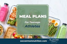 meal plans for teenage athletes with text overlay